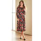 Womens Harper 241 Long Sleeve Print Hacci Side Buckle Dress - image 1