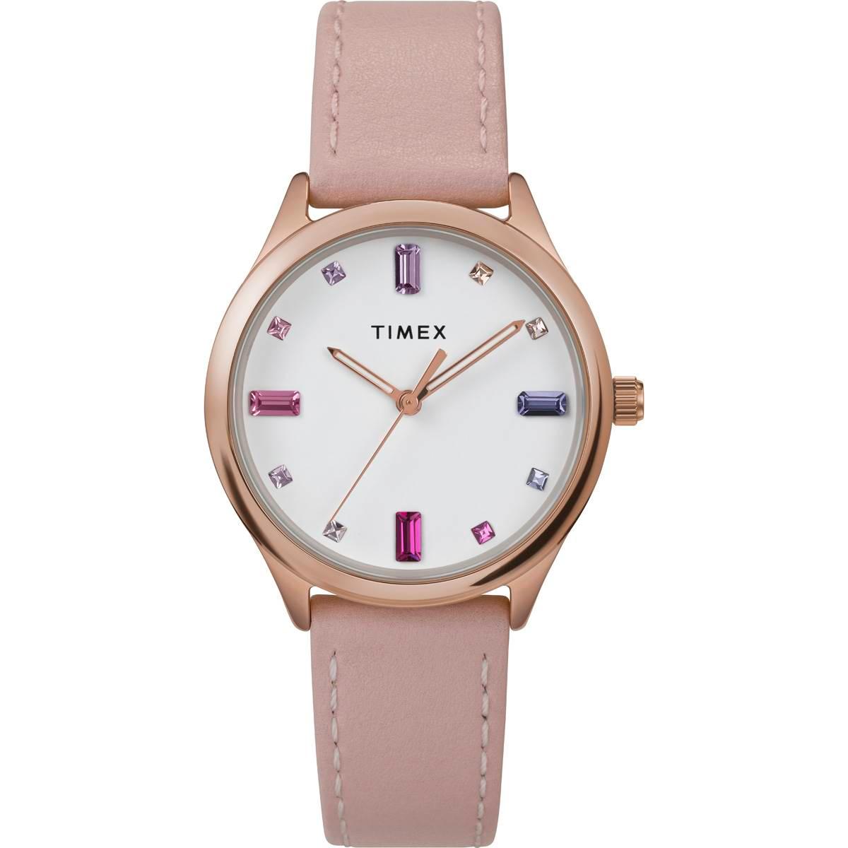Womens Timex® Rainbow Crystal Dial Watch - TW2V76400JT