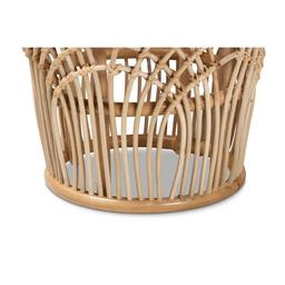 Baxton Studio Edena Modern Bohemian Natural Brown End Table