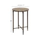 9th & Pike® Traditional Metal and Marble Accent Table - image 4