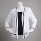Womens 89th & Madison Long Sleeve Tipped Cardigan - image 1