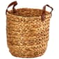 Baum Brothers Small Arrow Weave Water Hyacinth Round Basket - image 1
