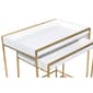 9th & Pike® Gold Metal Contemporary Console Table - Set of 2 - image 7