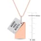 Sophia B White Pink Silver 0.04ct. Diamond Accent Message Pendant - image 4