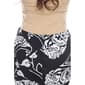 Plus Size White Mark Jordan Midi Pencil Skirt - Leaves - image 3