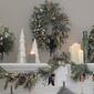 National Tree 6ft. Swiss Chic Blue/Champagne Garland - image 4