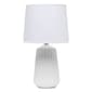 Simple Designs Off White Ceramic Pleated Base Table Lamp w/Shade - image 6