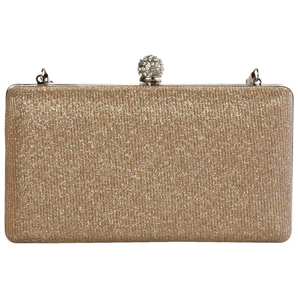 D''Margeaux Shimmer Evening Clutch With Chain