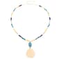 Ashley Cooper(tm) Gold-Tone Turquoise Beaded Teardrop Pendant - image 1