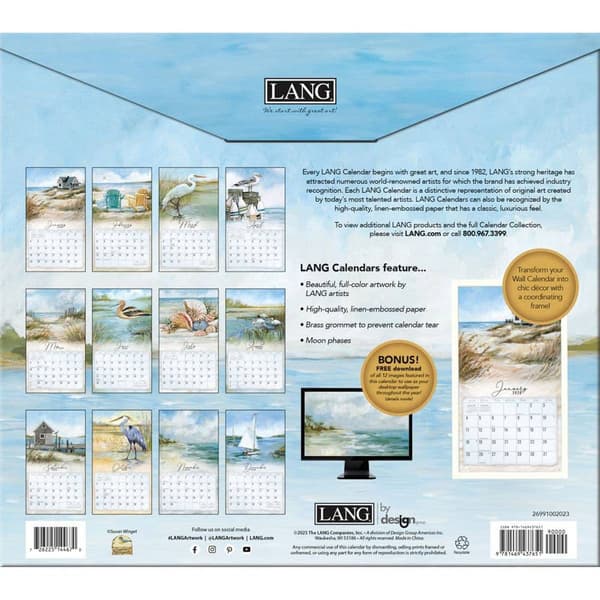 Lang&#174; 2026 Coastal Shores Wall Calendar