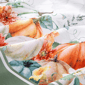 Threadmade Pumpkin Harvest Vine Double Border Tablecloth - image 3