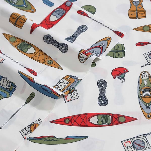 Eddie Bauer Kayak Adventure Cotton Percale Sheet Set