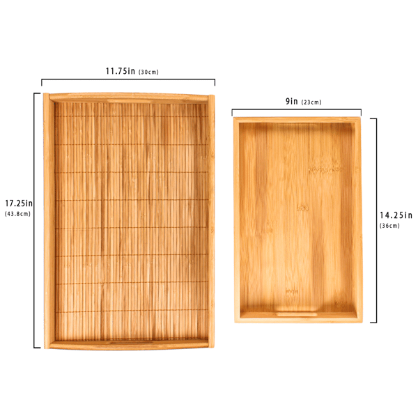 BergHOFF Bamboo 2pc. Serving Tray Set