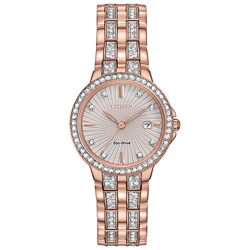 Womens Citizen&#40;R&#41; Pink Gold-Tone Watch - EW2348 56A - image 