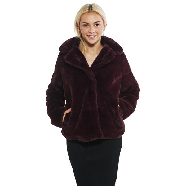 Juniors Outermix Classic Faux Fur Jacket - image 