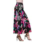 Womens 24/7 Comfort Apparel Black Paisley A Line Maxi Skirt - image 4