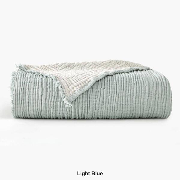 Truly Soft Textured Organic Throw Blanket