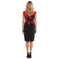 Womens Connected Apparel Sleeveless Color Block Sheath Dress - image 2
