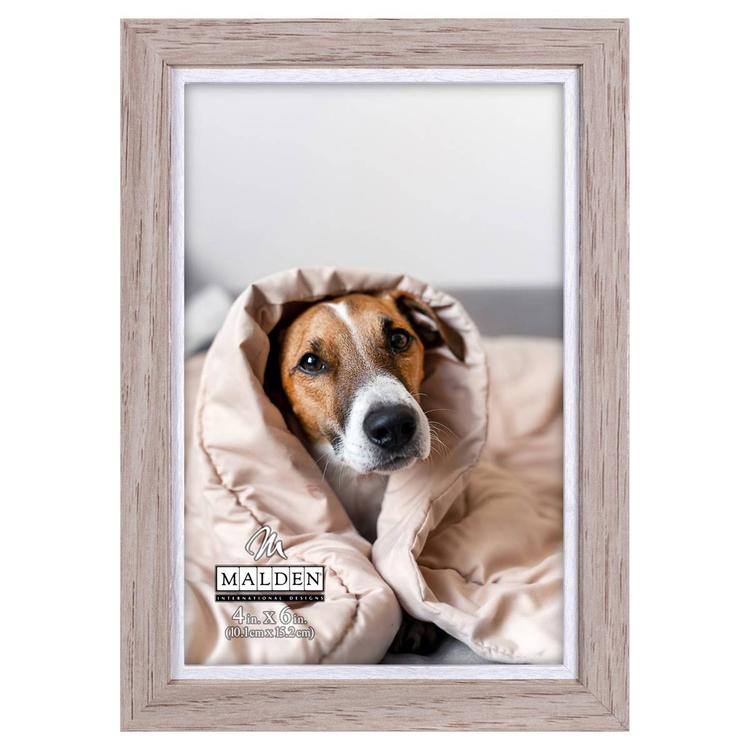 Malden Two-Tone Taupe & White Frame