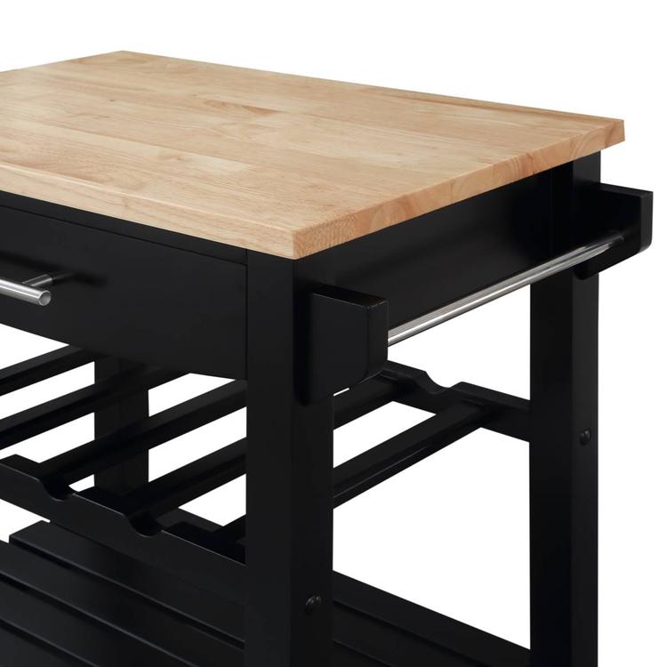 Convenience Concepts 4-Tier Butcher Block Kitchen Cart