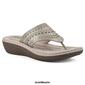 Womens Cliffs by White Mountain Comate Wedge Sandals - image 12