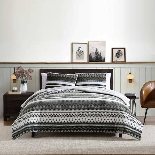 Eddie Bauer Shelton Fair Isle Reversible Comforter-Sham Set