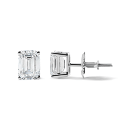 Haus of Brilliance 2ctw. Emerald Lab Grown Diamond Stud Earrings