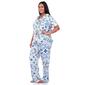 Plus Size White Mark 2pc. Tropical Pajama Set - image 3