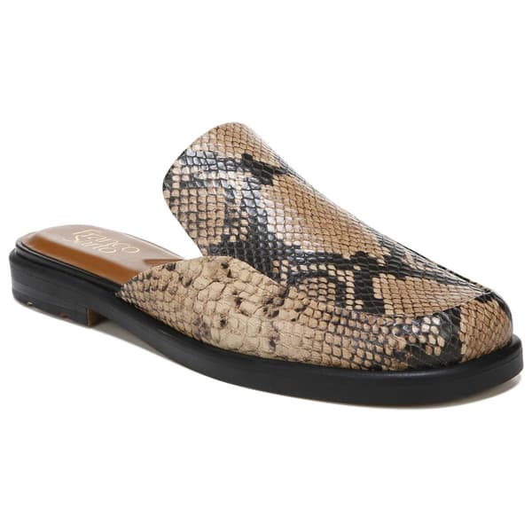 Womens Franco Sarto Boccaslide Snakeskin Slip On Mule