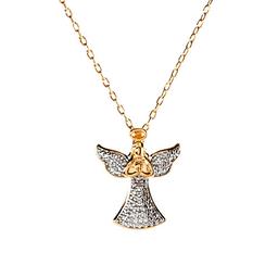 Accents by Gianni Argento Diamond Accent Plated Angel Pendant