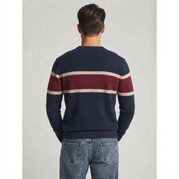 Mens Chaps Stripe Crew Sweater