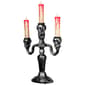 Northlight Seasonal 13.75in. Silver Skull Halloween Candelabra - image 3