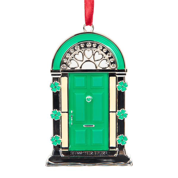 Northlight Bless This House Shamrock Door Christmas Ornament