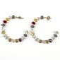 Ashley Cooper(tm) Multi Color Faceted Bead Hoop Earrings - image 1