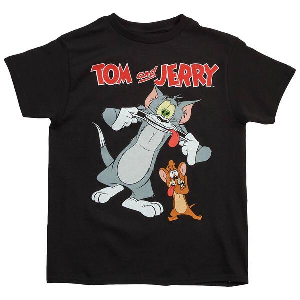 Boys &#40;8-20&#41; Freeze Tom and Jerry Short Sleeve Graphic Tee - image 