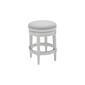 New Ridge Home Goods Chapman 25in. Swivel Barstool - White - image 1