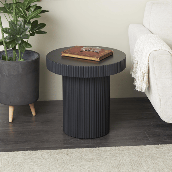 9th & Pike® Modern Black Wooden Accent Table