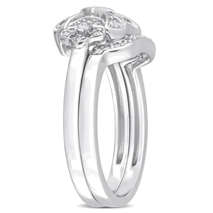 Diamond Classics™ 1/5ctw. Diamond Sterling Silver Bridal Ring Set