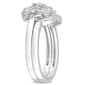 Diamond Classics™ 1/5ctw. Diamond Sterling Silver Bridal Ring Set - image 2