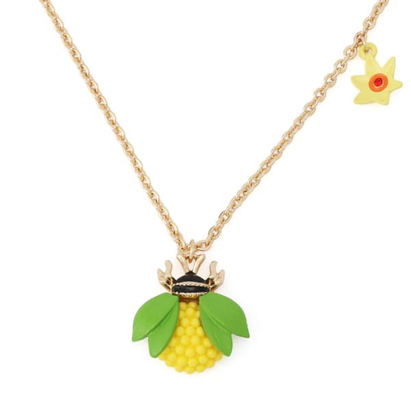 Betsey Johnson Hothouse Bloom Bee Pendant Necklace