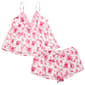 Womens Jessica Simpson Camisole Flowy Short Hearts Toile Tap Set - image 1