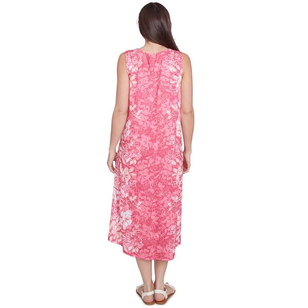 Petite Ruby Rd. Sleeveless Floral High Low Dress