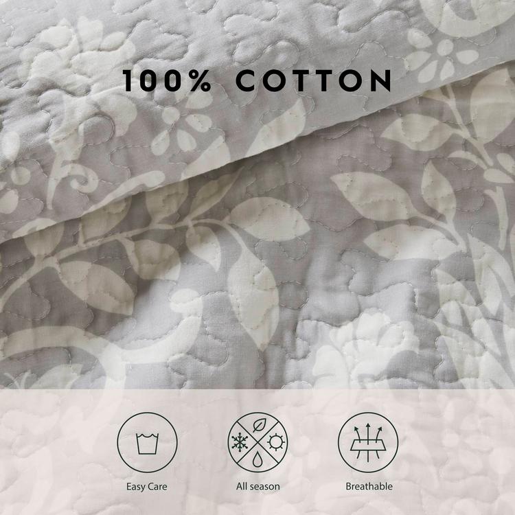 Laura Ashley® Rowland 136 Thread Count Reversible Quilt Set