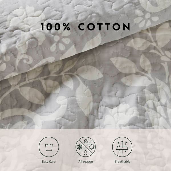 Laura Ashley® Rowland 136 Thread Count Reversible Quilt Set