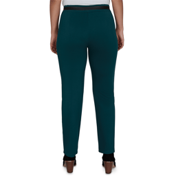 Womens Emaline Feminine Mystique Solid Pull On Straight Leg Pants