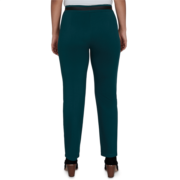 Womens Emaline Feminine Mystique Solid Pull On Straight Leg Pants