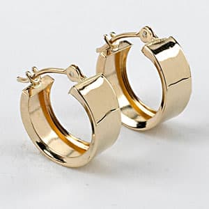 Candela 14kt. Yellow Gold Wide Hoop - image 