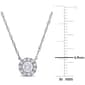 White Gold 3/8ctw Lab Grown Diamond Necklace - image 4
