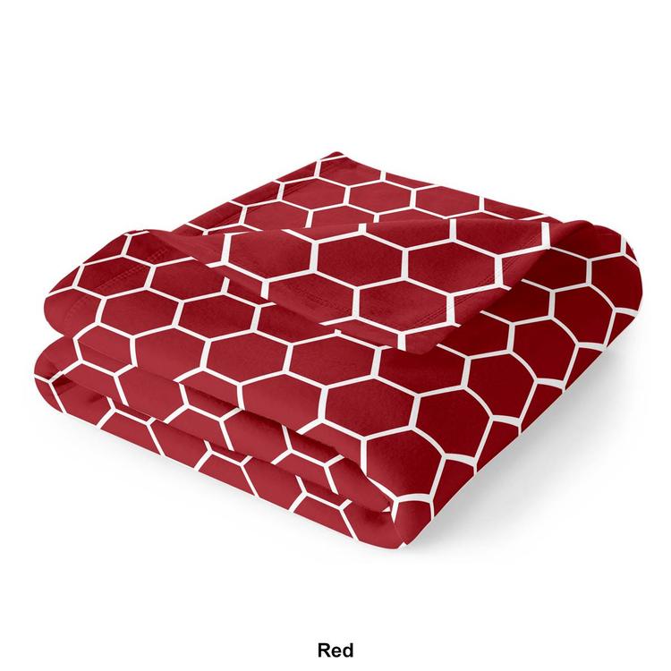 Spirit Linen Home™ Velvet Plush Honeycomb Throw Blanket