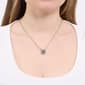 Athra Smokey Grey Crystal Cushion Pendant Necklace - image 3